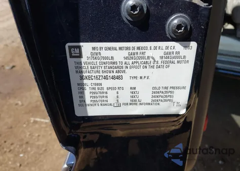 2004 GMC Yukon Xl 1500 Sle z USA, uszkodzony, nr VIN 3GKEC16Z74G148483